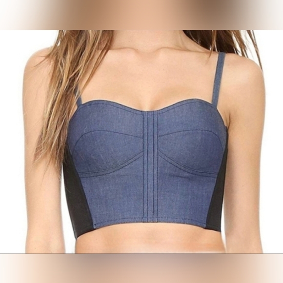 Rebecca Minkoff Tops - Rebecca Minkoff Mojito Chambray Bustier Corset